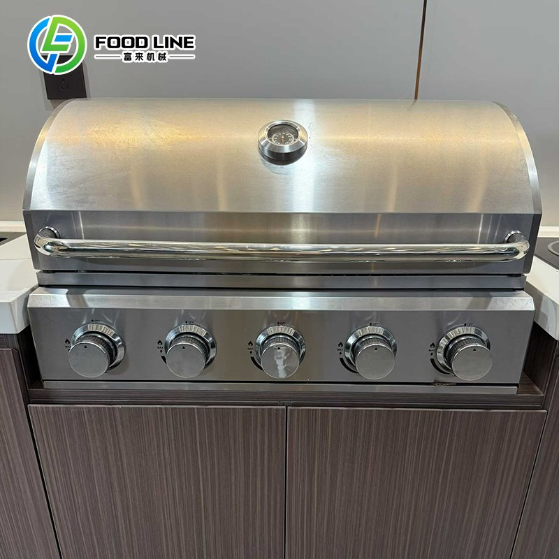 LED Light and Canopy Multi-Functional Modular Outdoor Kitchen