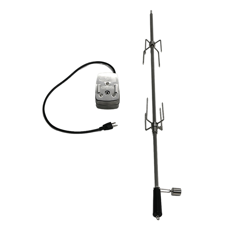 Multi-Purpose Outdoor Kitchen Barbecue Gas Charcoal Grill Cooking Accessory Corrosion-Resistant SUS304 Motor Rotisserie Kit