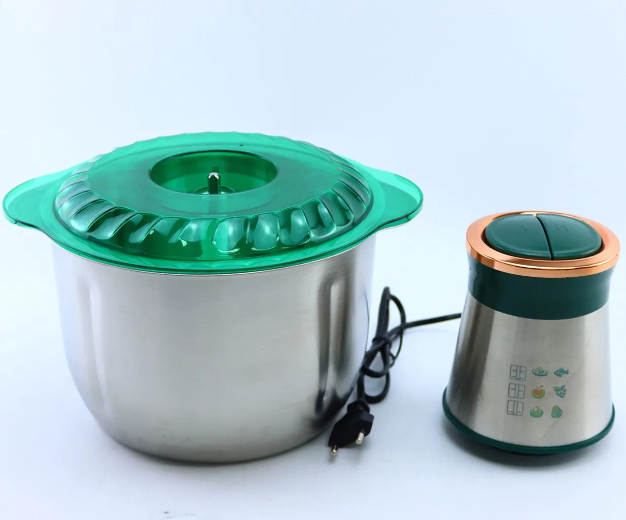 5L Large Electric Stainless Steel Meat Grinder Food Processor Multi-Function Kitchen Appliance with Vegetable Chopper for Home Meat Mincing and Food Preparation