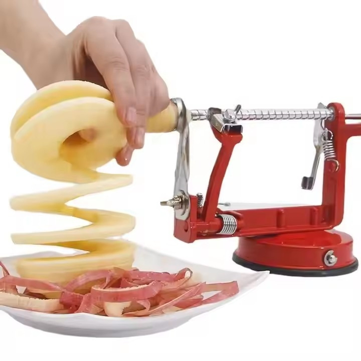 Home Kitchen Vegetable Fruit Multi-Functional Manual Potato Apple Peeler Knife Rolling Spiral Fruit Corer Slicer Peeler