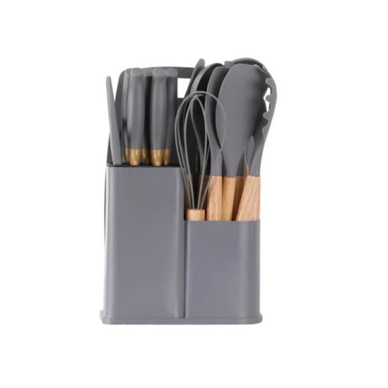 Wholesale SGS Food Grade Kitchen Utensil Restaurant Silicone Tongs Kitchenware Set
