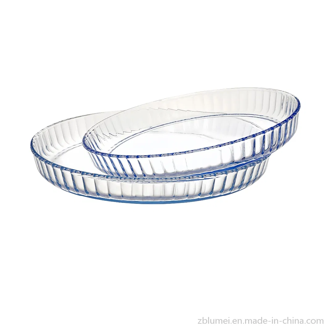 Heat Resistant Bakeware Borosilicate Glass Ovenware Oven Round Baking/Roasting/Serving Bakery Tools