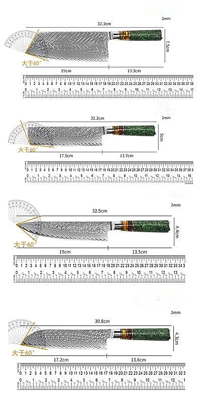 Chef Knife Set Detail 2