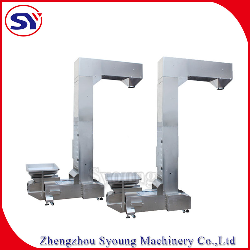 Food Grade Plastic Z Bucket Elevator Lifting Conveyor for Handling Pellet