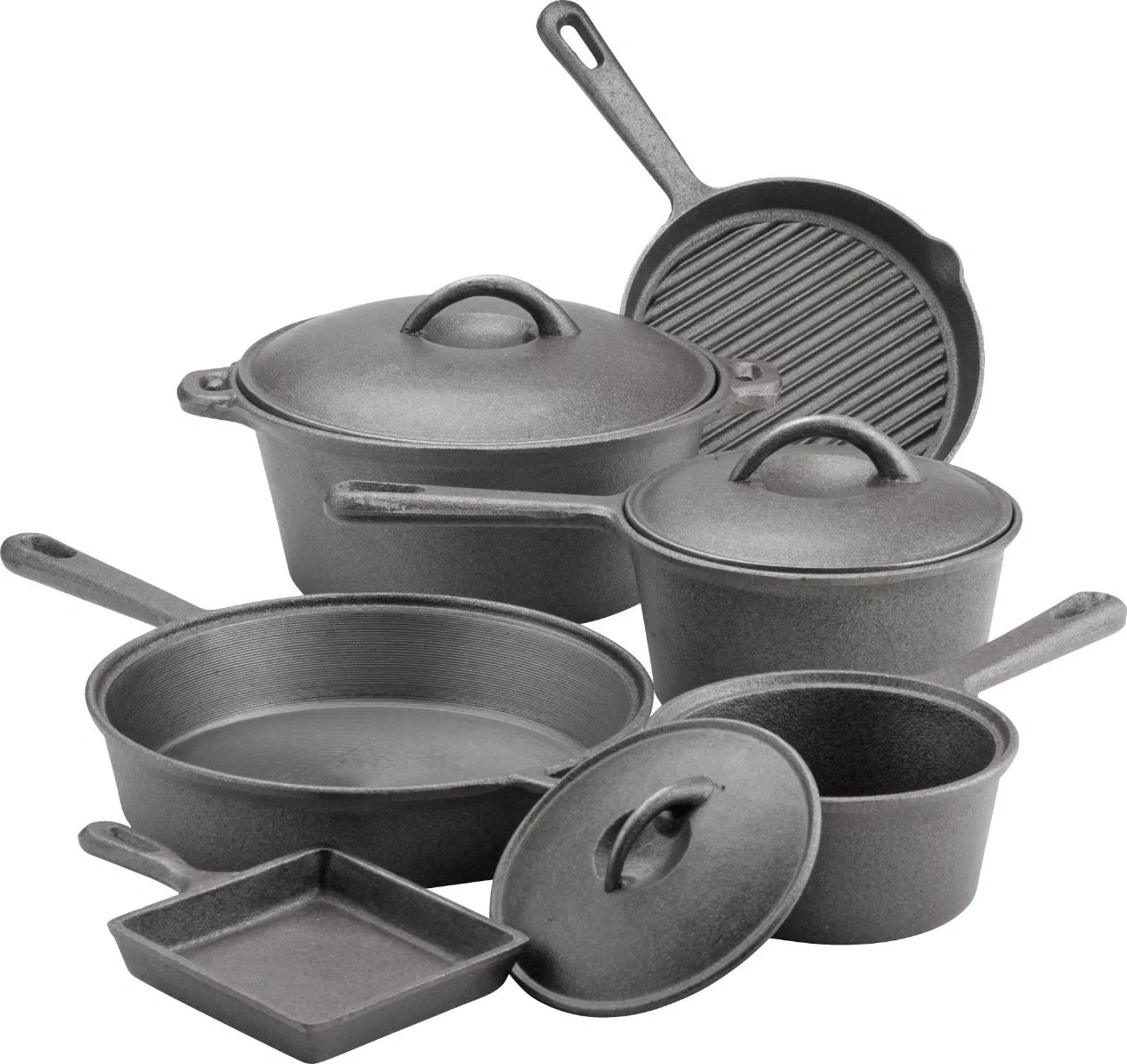 Cheap 13PCS Kitchen Cast Iron Non Stick Cooking Utensil Cookware Pots and Pans Sets Cast Iron Cookware Set