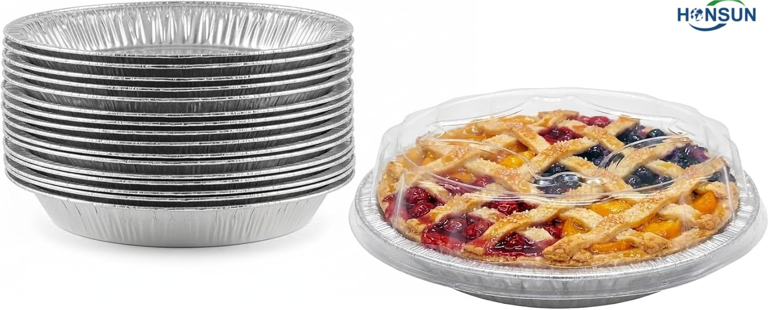 Hygienic Food-Grade Easy Handling Pie Pizza Factory Supply Aluminum Foil Baking Pan
