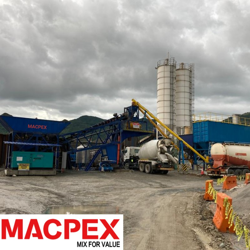 Mini Small Mobile and Stationery Cement Concrete Mixing Batching Plant