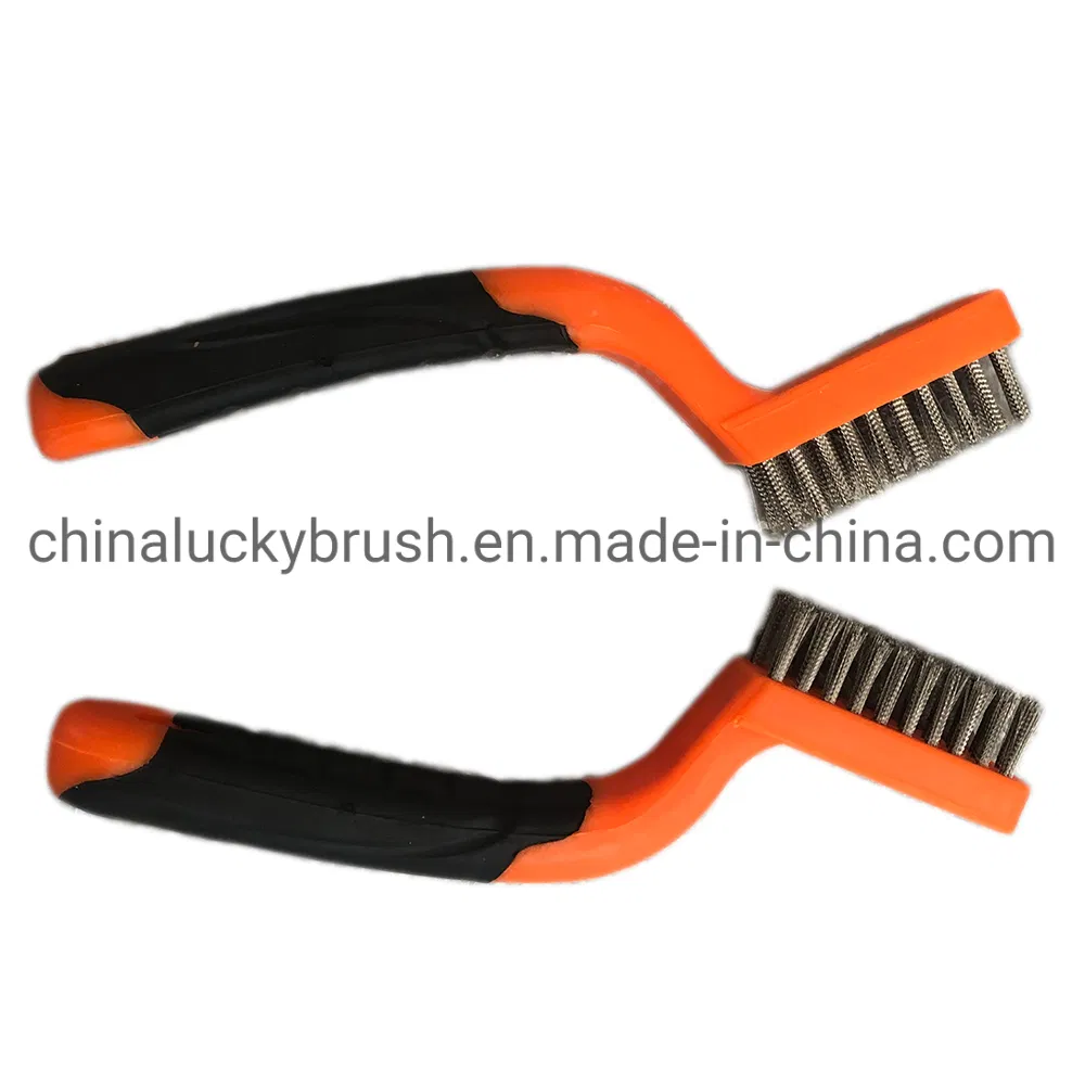 Stainless Steel Wire Grill Cleaning Brush Rust Removal Handle Tool Brush (YY-1035)