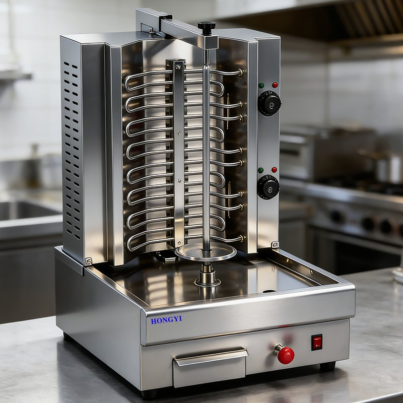 Barbecue Skewer Kitchen Equipment: Double-Headed Middle Eastern/Turkish Kebab Grill