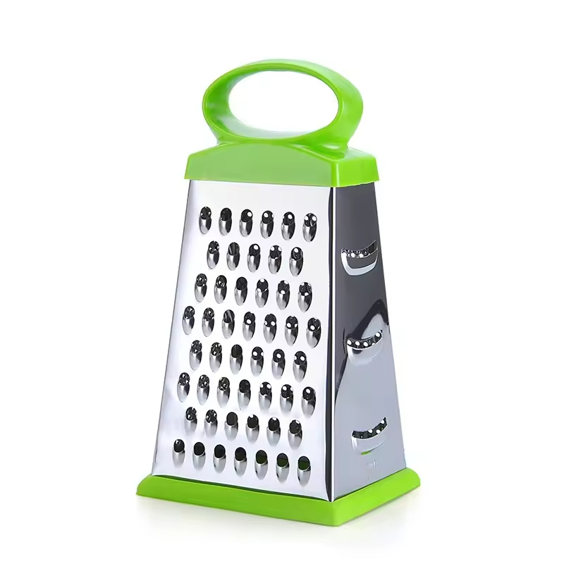 Premium Multi-Functional 6-Sided Plastic Vegetable Grater Easy Food Preparation Utensil with Plastic Handle