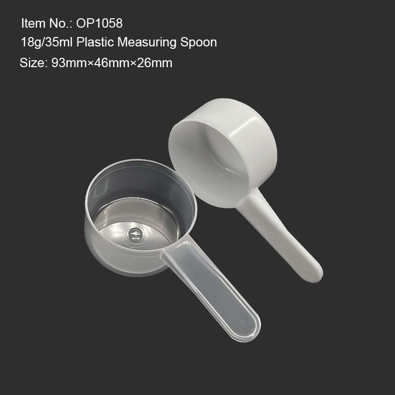 35ml Plastic Measuring Scoop Manufacturer 18 Gram Measure Spoon 18g Kitchen Tool for Milk Powder Liquid Pets Food