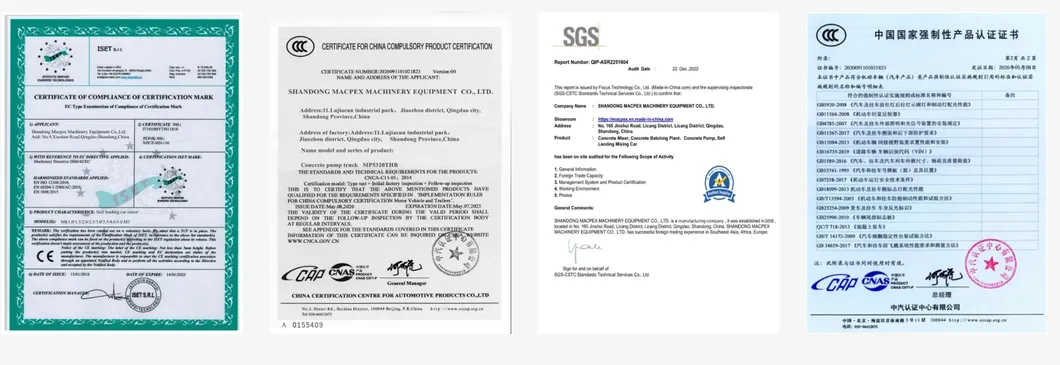 Certifications
