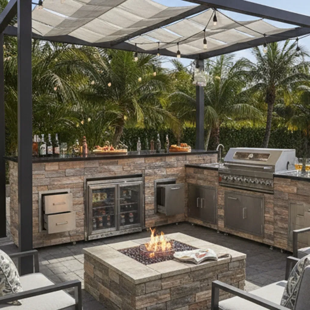 Outdoor Kitchen Grill Set