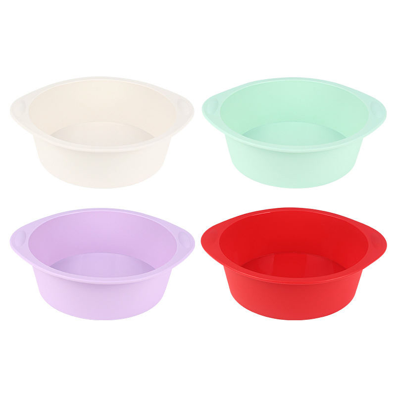 6 Inch Round Mold Silicone Steamed Cake, Cake Embryo Oven Baking Tools