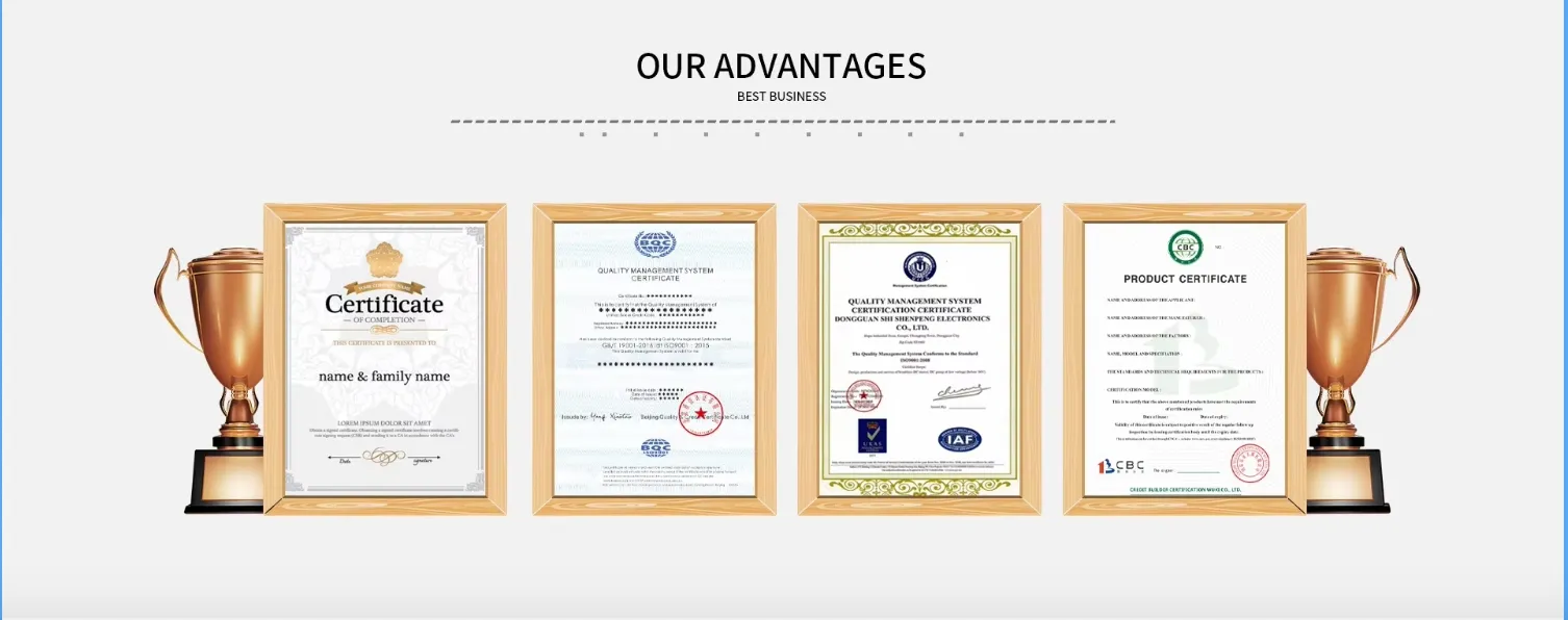 Certifications