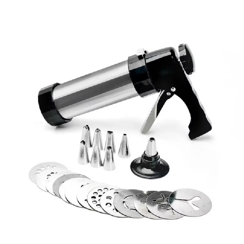 Cookie Gun Extrusion Cookie Machine Cream Decorating Gun Decorating Mouth Dissolving Bean Baking Tool Household Set Mold