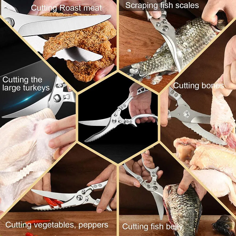 Heavy Duty Stainless Steel Kitchen Scissors 6