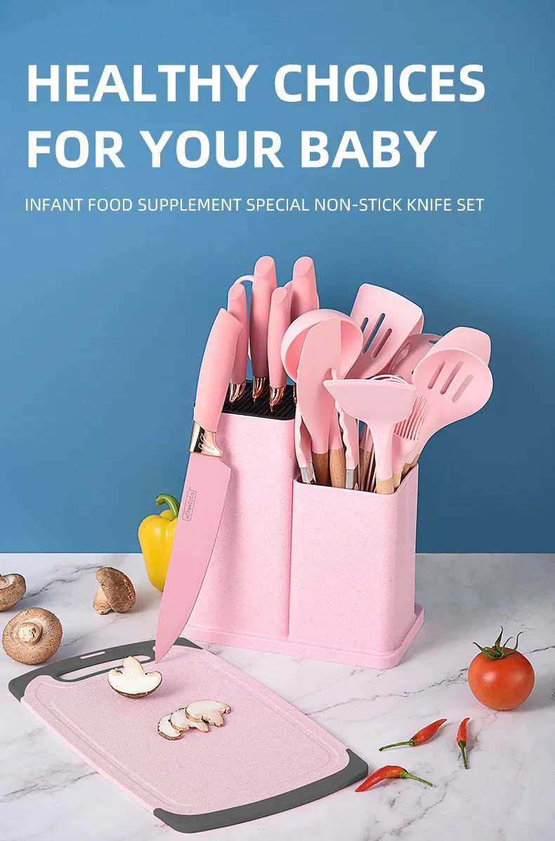 19-Piece Silicone Kitchen Utensil Set