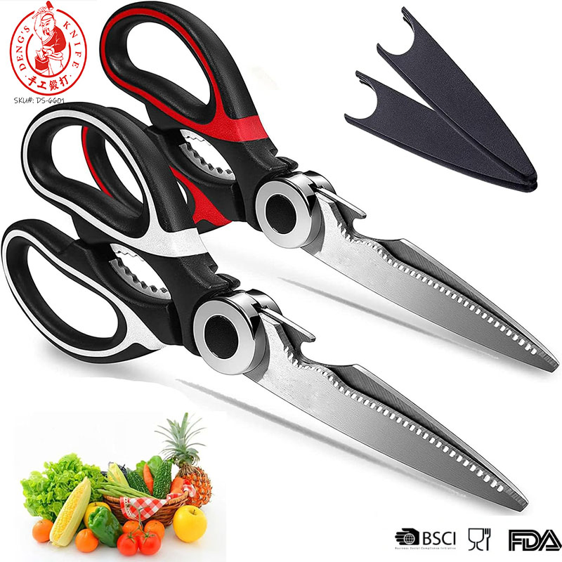 Ds-6601 Stainless Steel Kitchen Scissors Set Multi Purpose Heavy Duty Household Shears