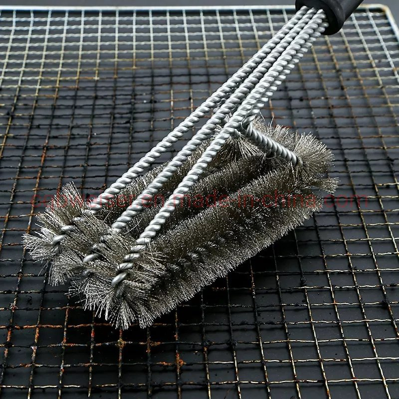 Barbecue Strong Wire Brush Three Wire Oven Brush Cleaning Brush