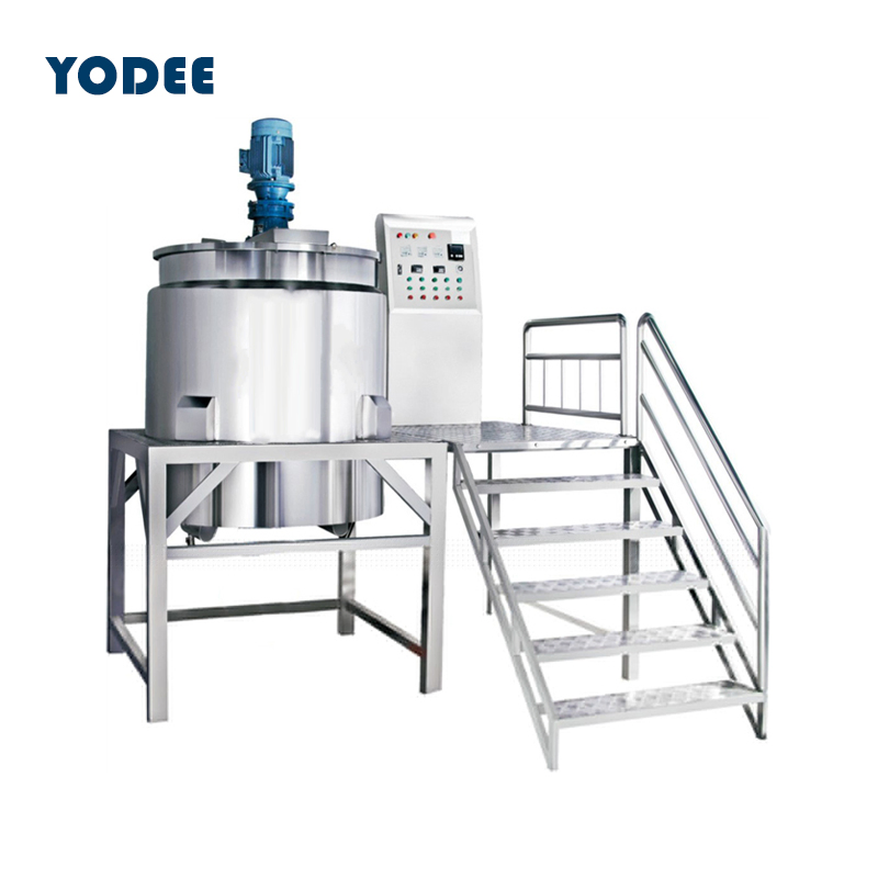 500L 1000L 2000L 3000L Stainless Steel Dairy Chemical Detergent Shampoo Hand Wash Liquid Soap Mixing Blending Mixer Tank with Homogenizer Heating