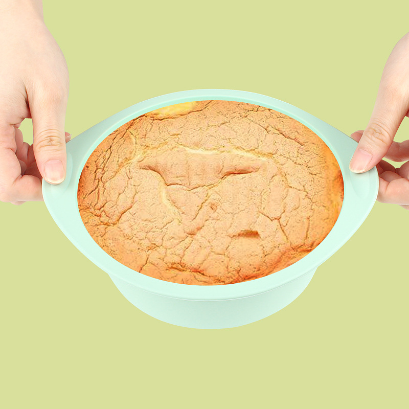 6 Inch Round Mold Silicone Steamed Cake, Cake Embryo Oven Baking Tools