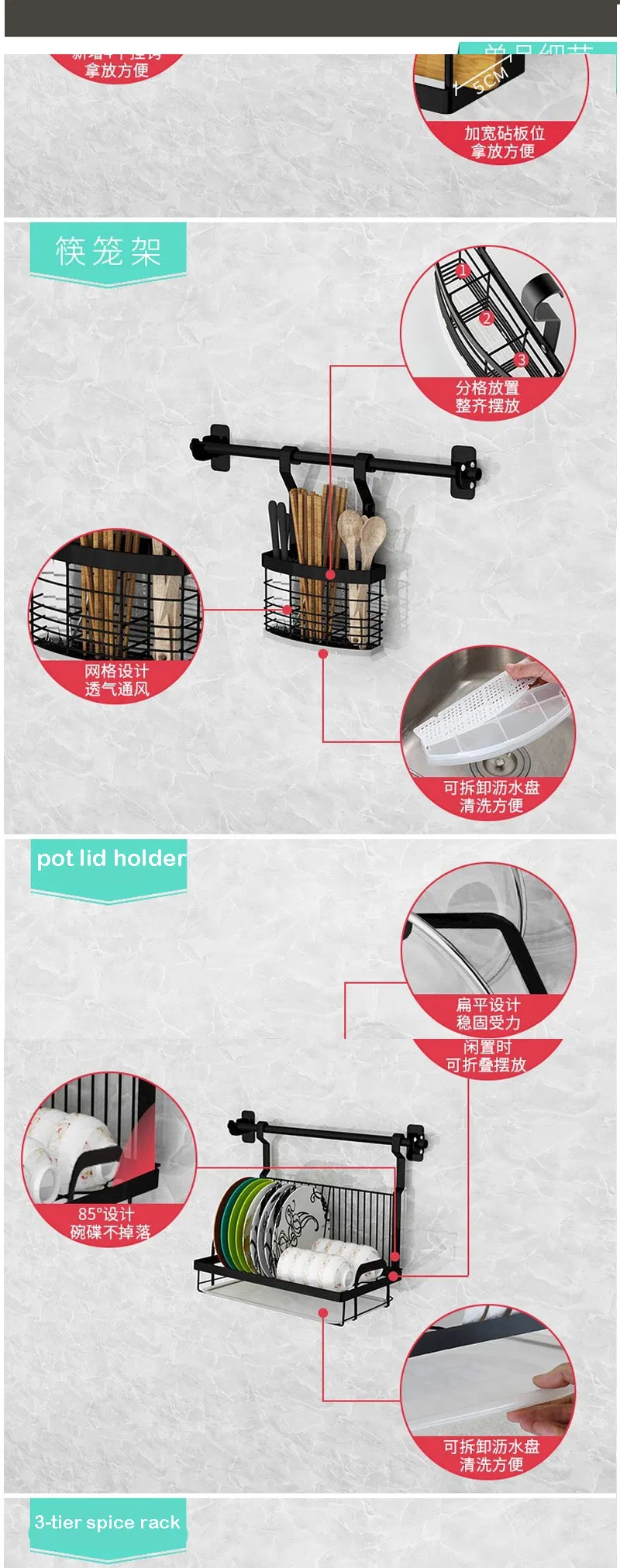 Stainless Steel Storage Rack Detail 3
