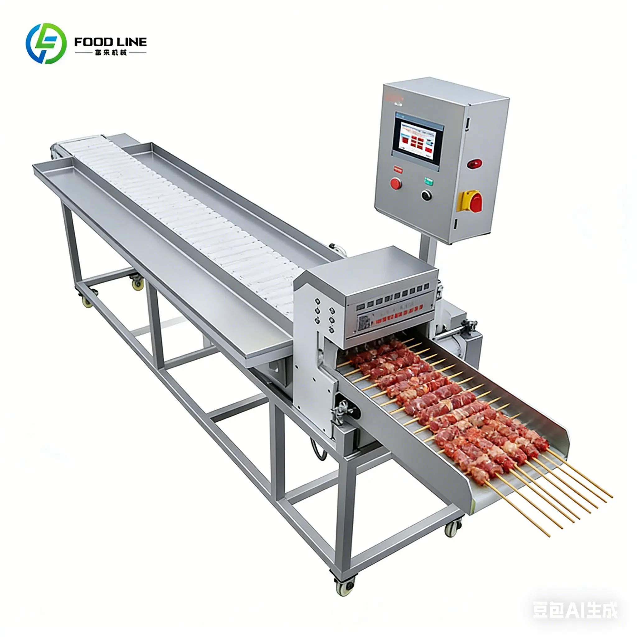 Stainless Steel Automatic Skewer Machine with Auto Cleaning Function