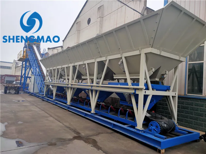Aggregate batching machine assembly