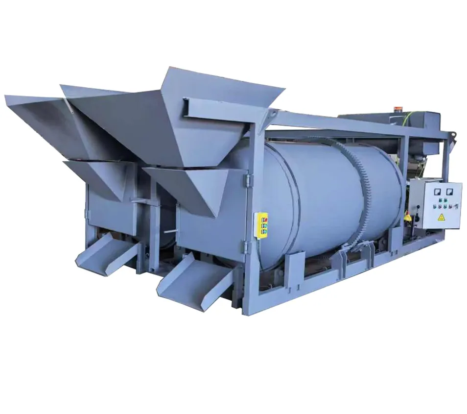 Double-tank asphalt mixer
