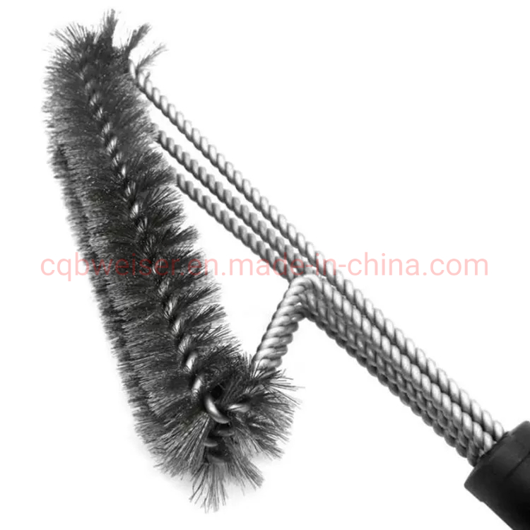 Barbecue Strong Wire Brush Three Wire Oven Brush Cleaning Brush