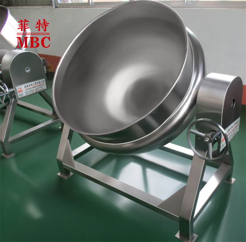 China MBC Factory Price OEM Customized Industrial Automatic Food Processing Cooking Mixing Jacketed Kettle With Mixer for Food Fruits Vegetable Meat Processing