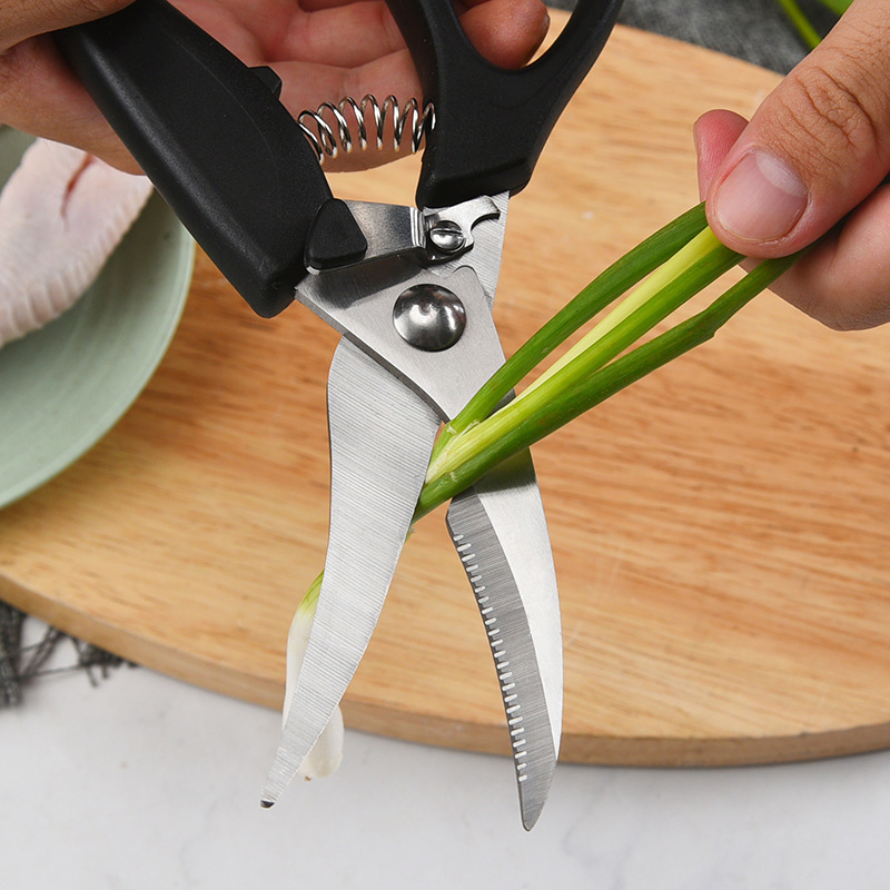 Ds-5502 Heavy Duty Kitchen Chicken Scissors Spring Loaded Meat Shears Poultry Shears with Anti-Slip Handle