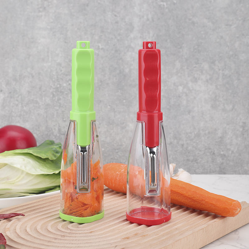 Kitchen Fruit Vegetbale Peeler Stainless Steel Portable Potato Peeler with Container