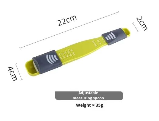 Food Nutrition Scale, Kitchen Tools, Double-Sided Customizable Coffee Plastic Adjustable Measuring Spoon Scale, Cake Baking and Pastry Tools