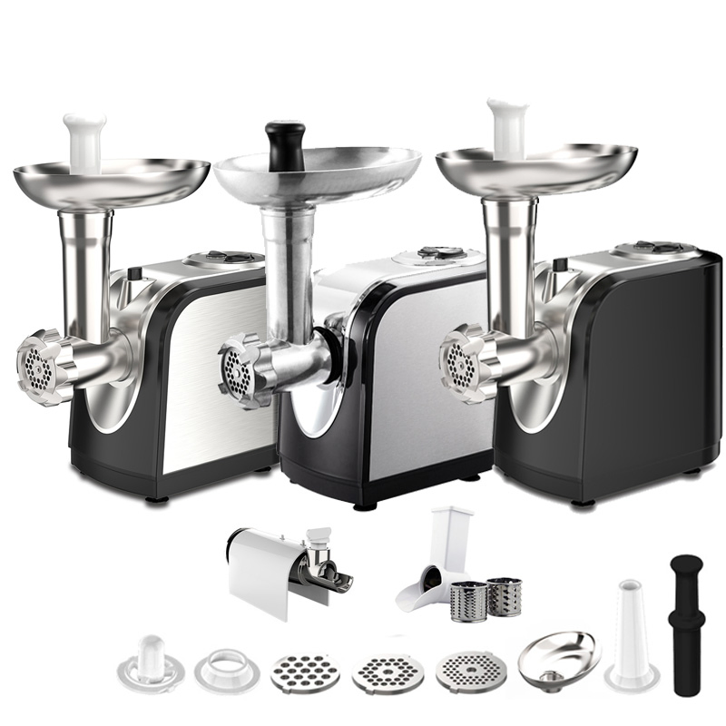 800W Vegetable Mixer Tomatoes Chopped Grinders Food Processor Home Appliances Electric Sausage Machine Beef Mincer Meat Grinder with Kubbe Shredding Slicing