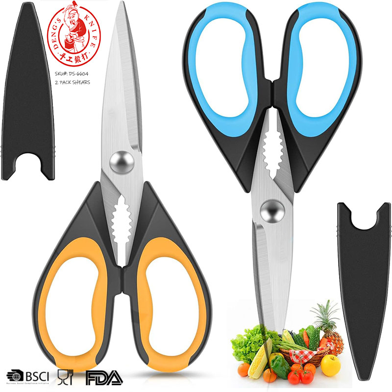 Ds-6604 Wholesale Kitchen Shears Kitchen Scissors Heavy Duty Meat Scissor Poultry Shears Dishwasher