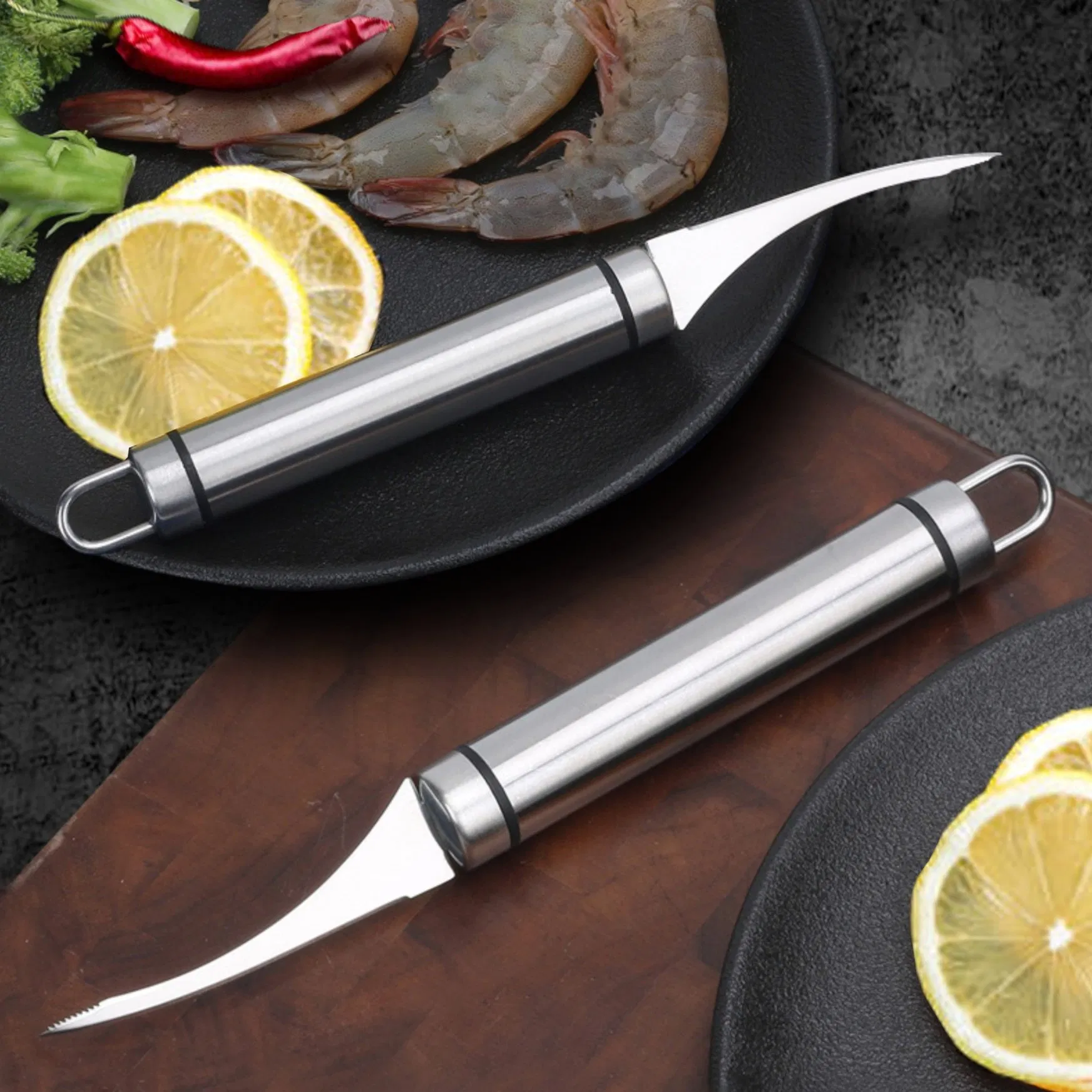 Kitchen Gadgets Remove Shrimp Lines and Skin Stainless Steel Peeler