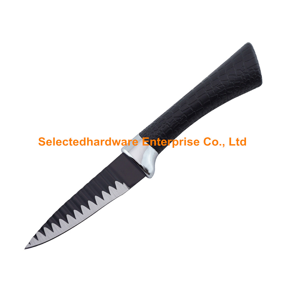 4PCS Black Professional Kitchen Knife Chef Set Stainless Steel
