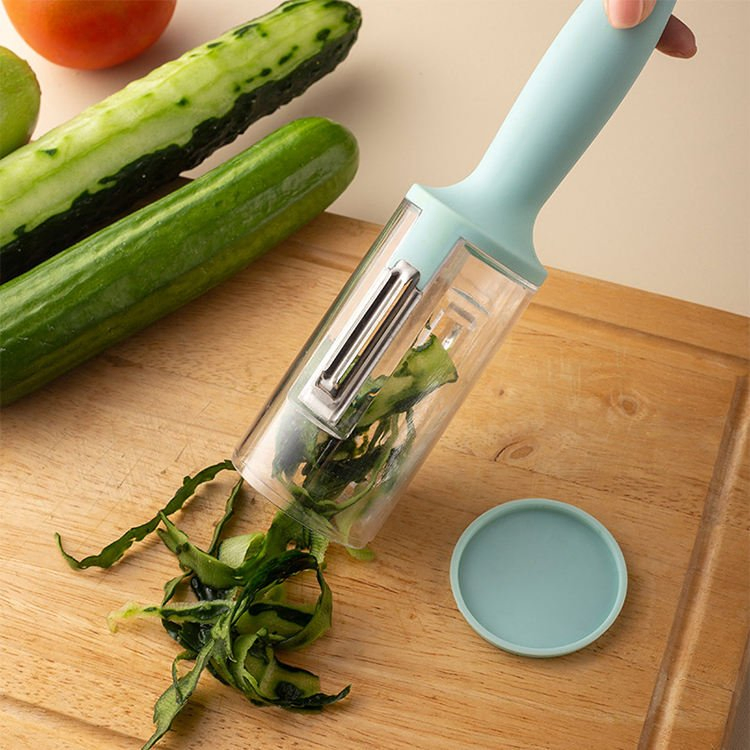 Multi-Functional Kitchen Tool for Quick Vegetable Preparation and Cutting