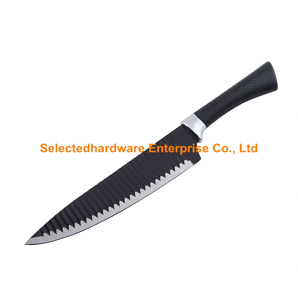4PCS Black Professional Kitchen Knife Chef Set Stainless Steel