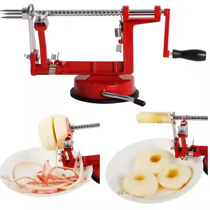 Home Kitchen Vegetable Fruit Multi-Functional Manual Potato Apple Peeler Knife Rolling Spiral Fruit Corer Slicer Peeler