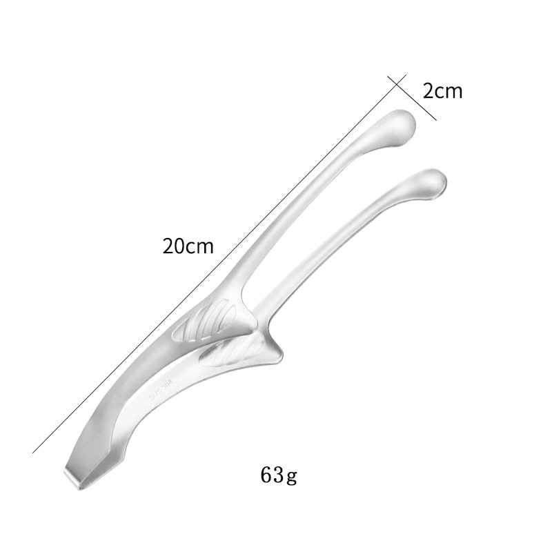 Stainless Steel Food Tongs Ergonomic Barbecue Clamp for Safe Handling Wbb29862