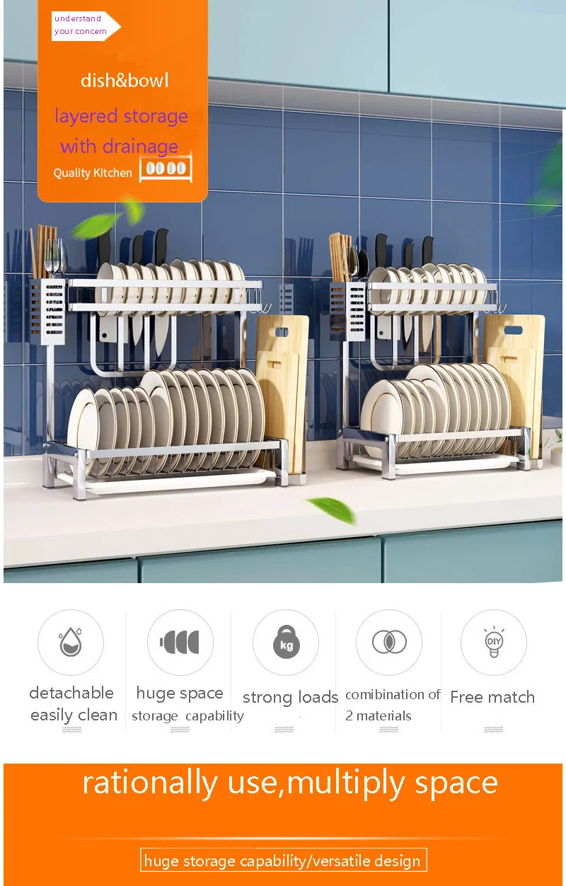 Kitchen Dish Drying Rack Details