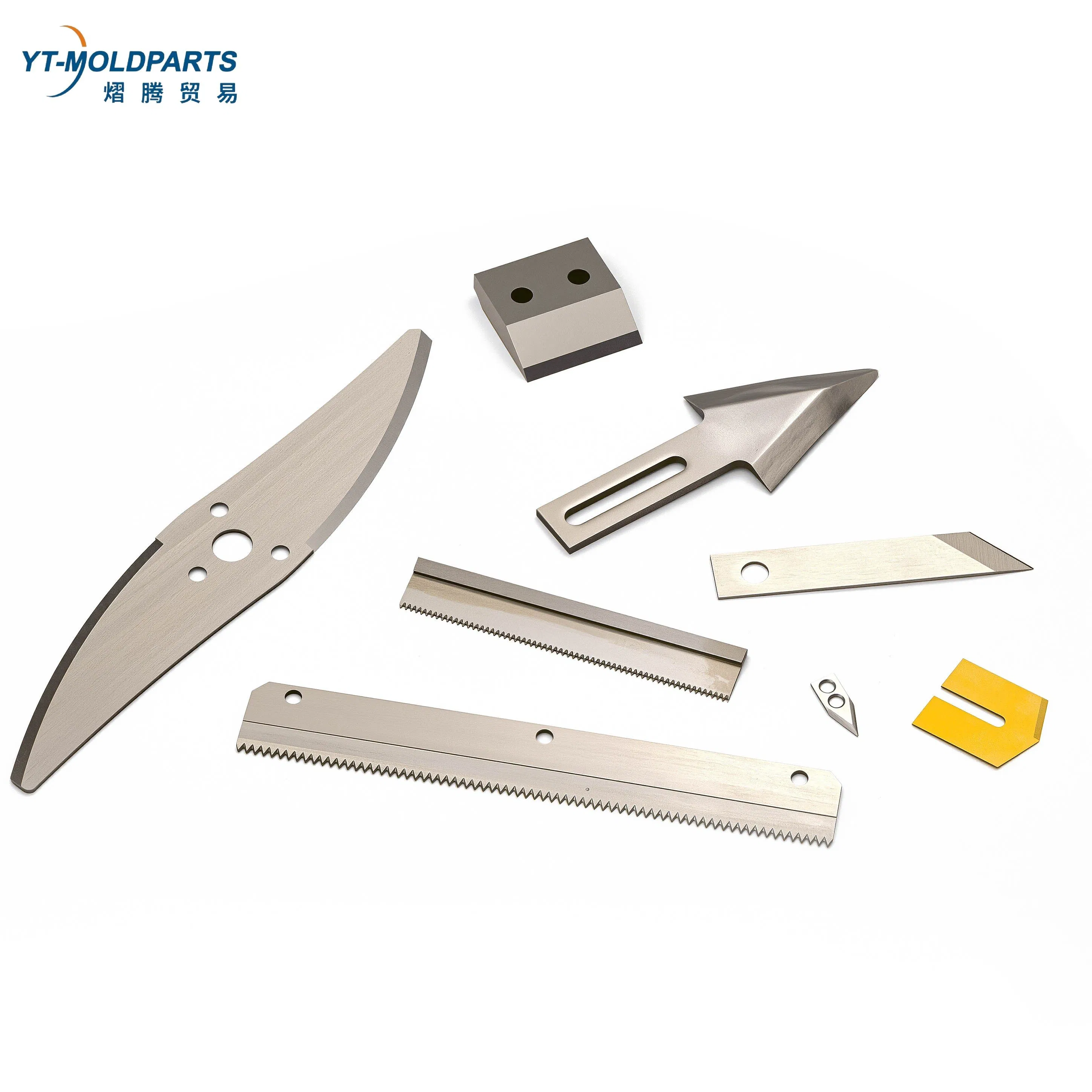 Polished 440 Stainless Steel Poultry Knives Optimized Triangle Curved Knife for Meat Processing Machines