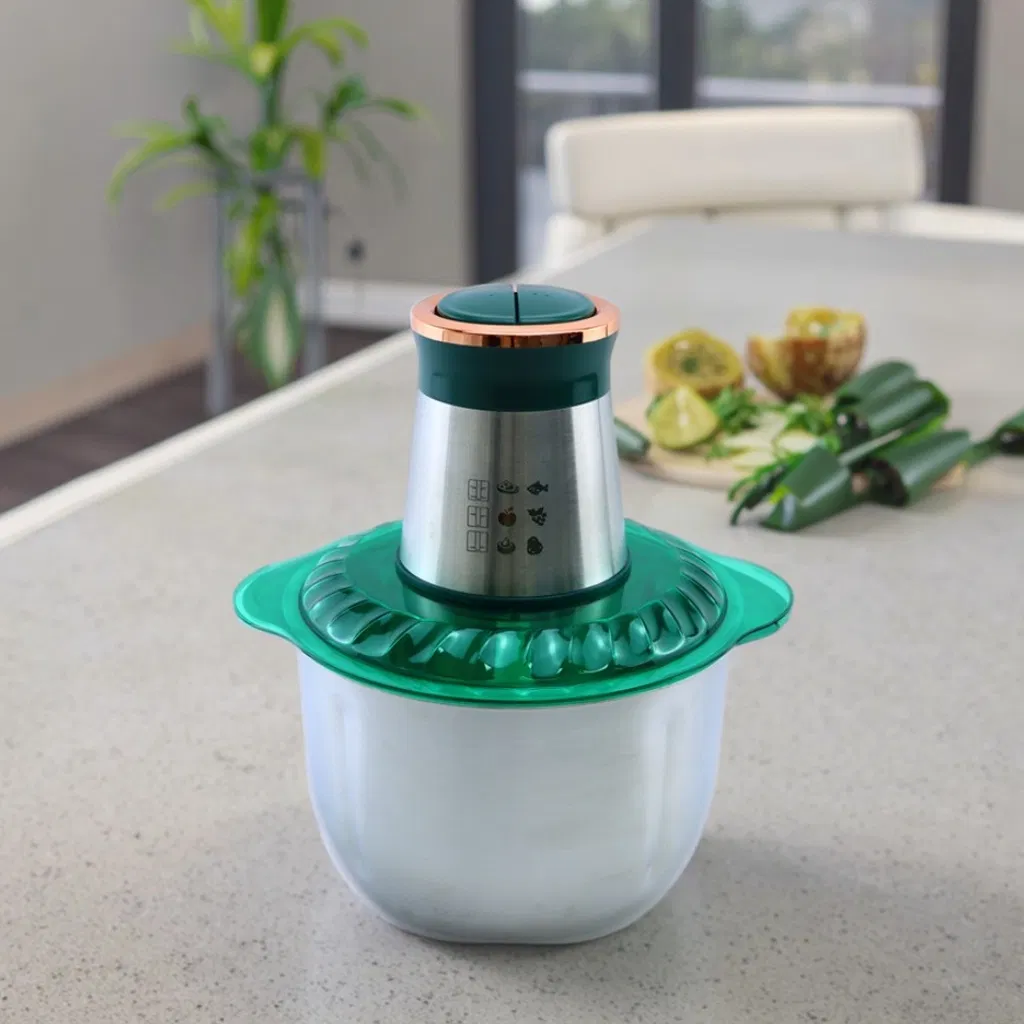 5L Large Electric Stainless Steel Meat Grinder Food Processor Multi-Function Kitchen Appliance with Vegetable Chopper for Home Meat Mincing and Food Preparation