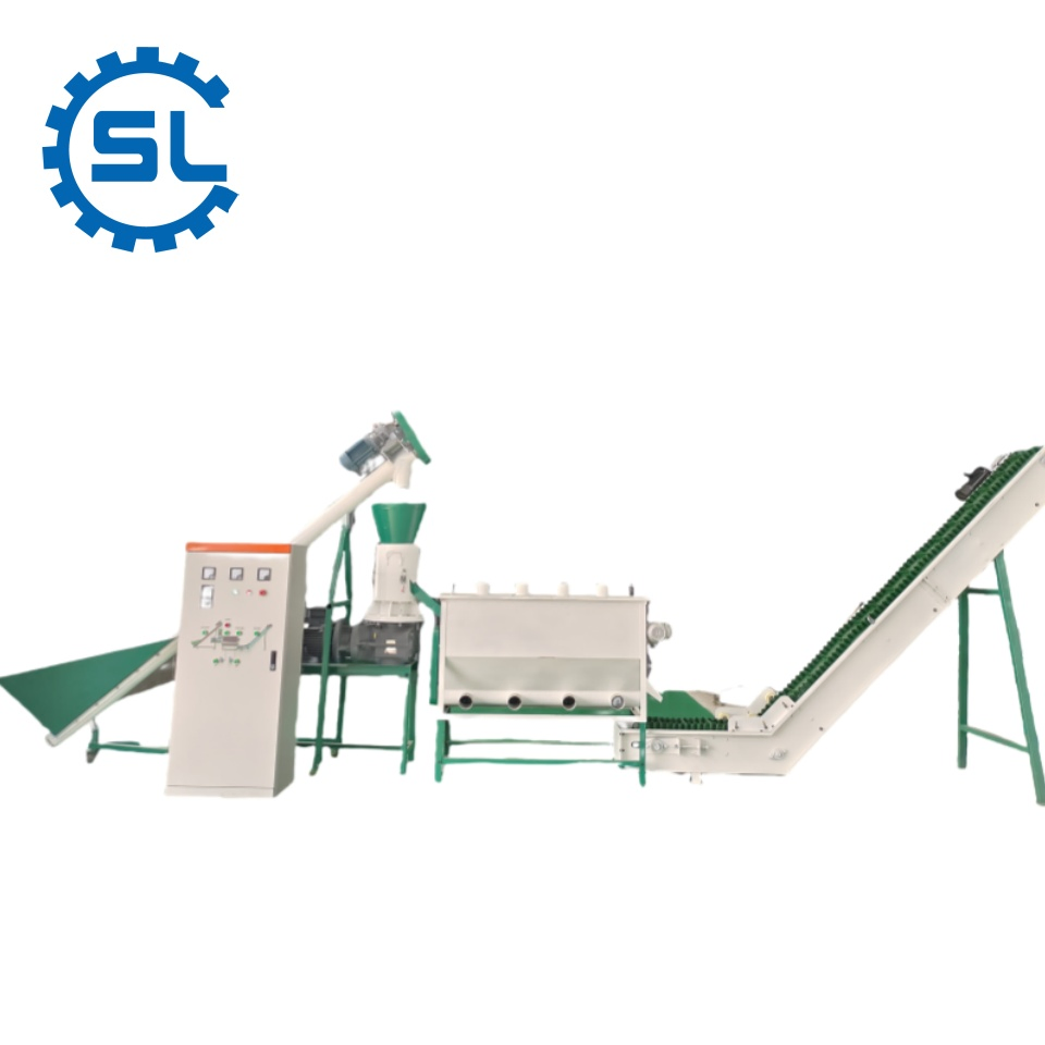 Professional Chicken Feed Pellet Grinding Mixing Making Machine Animal Feed Pressing Line