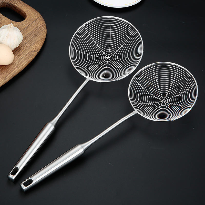 Stainless Steel Filter Oil Pot Food Filter Cookware Colander Fried Filter Kitchen Strainer Baking Cooking Tools