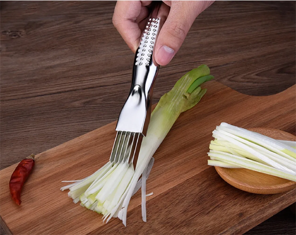 Onion Scallion Slicer Vegetable Shredder Cutter Kitchen Tool Household, Onion Vegetable Cutter Sharp Slice Wbb17241