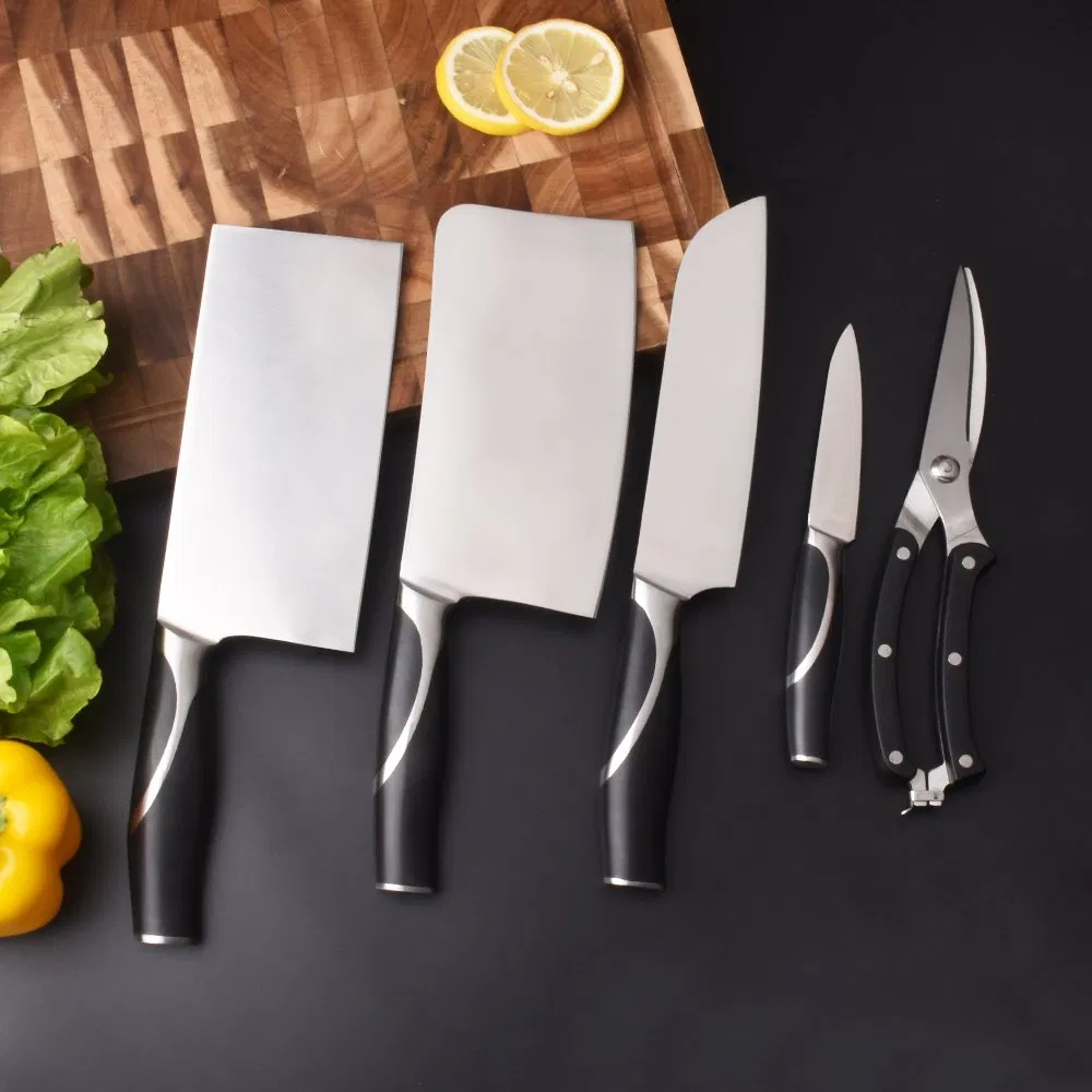 4 PCS Professional Chef Cleaver Knife with Forged Handle Butcher and Meat Chopping Kitchen Knife